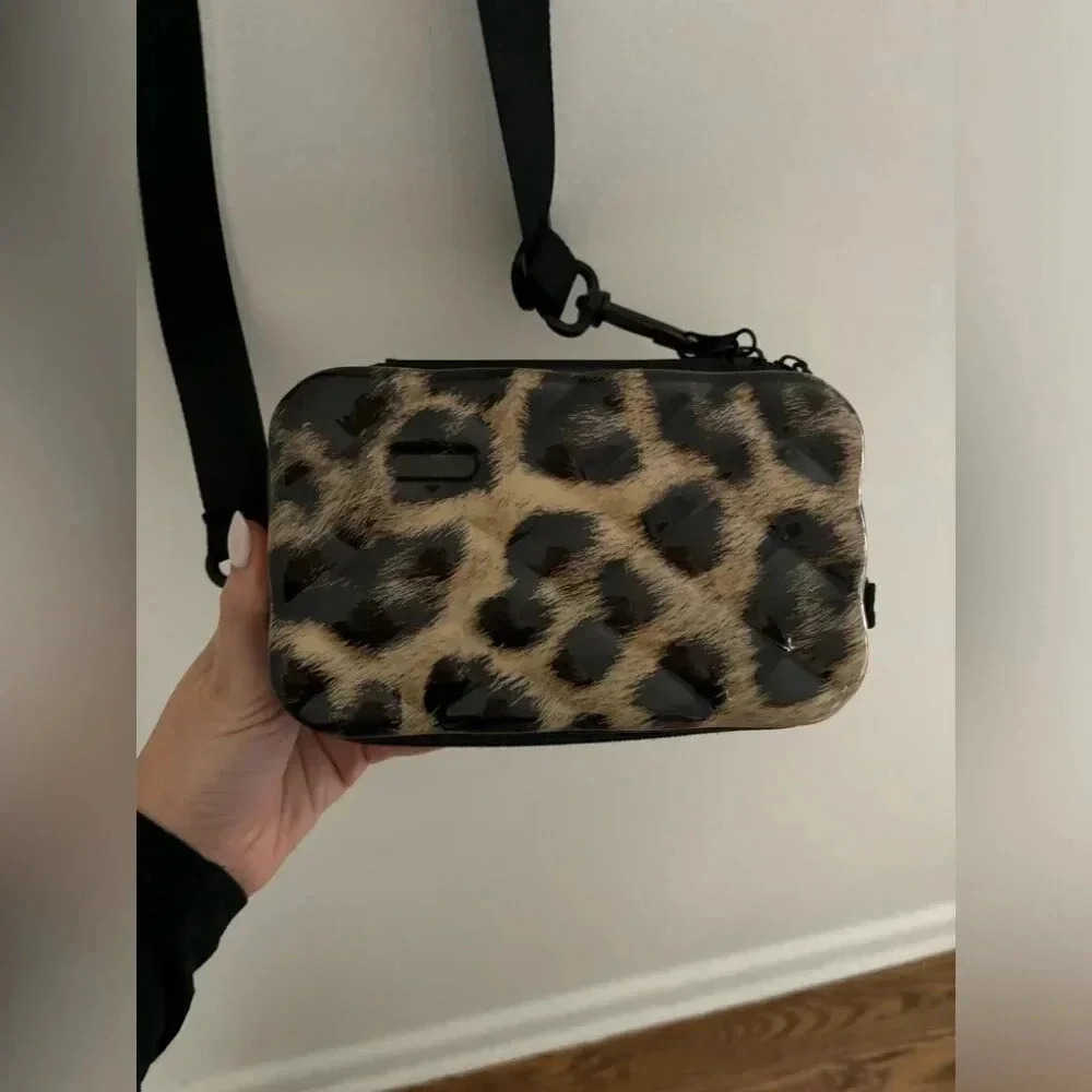 Hard Shell Cheetah Leopard Animal Print Purse
